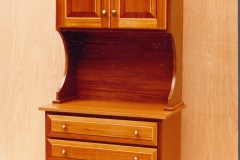 Mahogany cabinet with Trompe l'oeil fronts