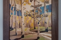 Marquetry of a William Hook painting