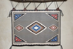 Navajo style rug marquetry