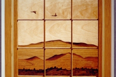 Trompe l'oeil ( trick-the-eye) oak frame